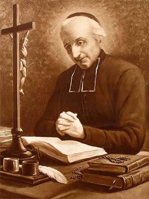 Traditional portrait of Saint André-Hubert Fournet